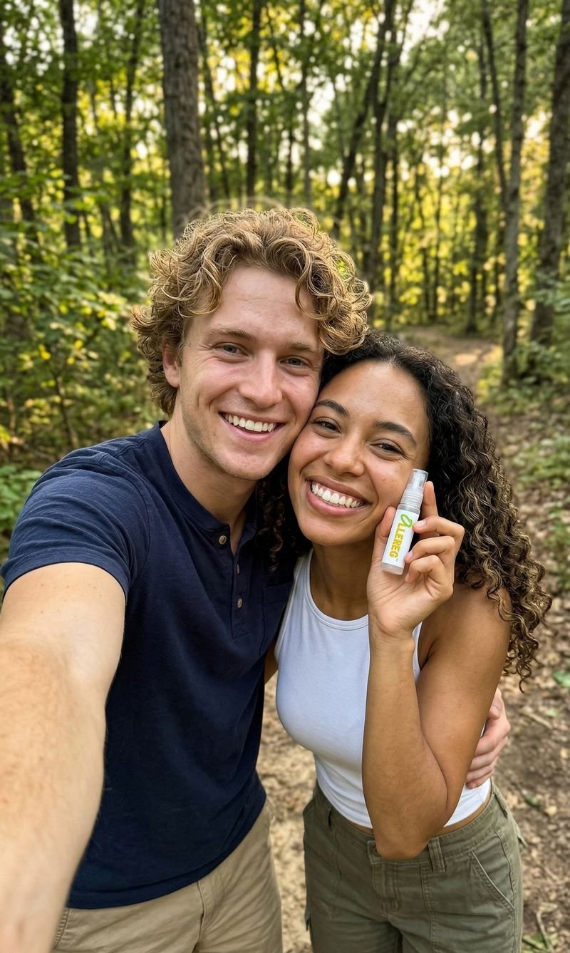 Couple enjoying allergy-free life with OLLEREG