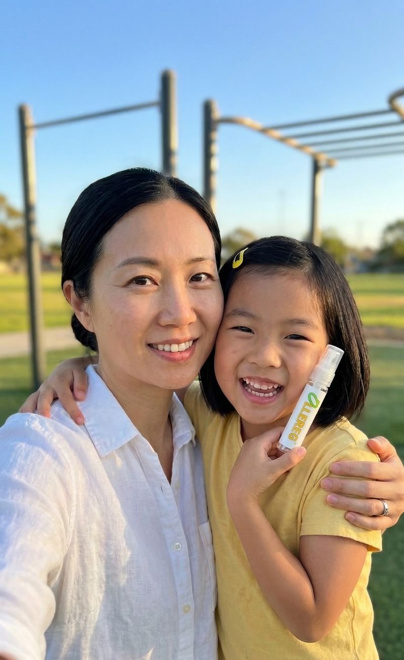 Mam&aacute; e hija al aire libre con OLLEREG